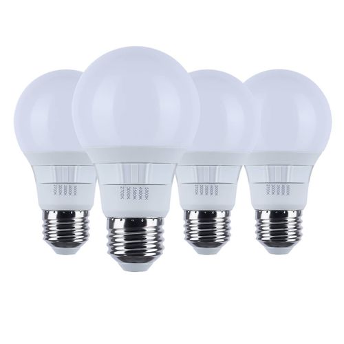 Main product image of 9 Watt A19 LED Bulb - Medium Base - CCT Selectable - White Finish - 90 CRI - 120 Volt (4 Pack)