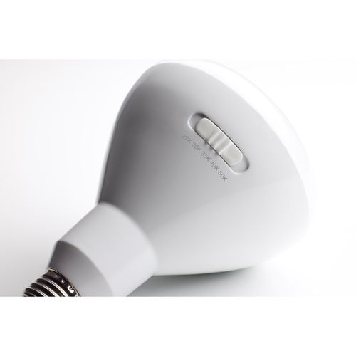 Main product image of 13 Watt BR40 LED Bulb - Medium Base - CCT Selectable - White Finish - 90 CRI - 120 Volt (4 Pack)