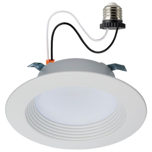 Main product image of 6.7 Watt LED Downlight Retrofit 4 Inches CCT Selectable Round White Finish 120 Volt (Pack of 3)