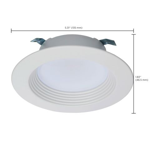 Main product image of 6.7 Watt LED Downlight Retrofit 4 Inches CCT Selectable Round White Finish 120 Volt (Pack of 3)