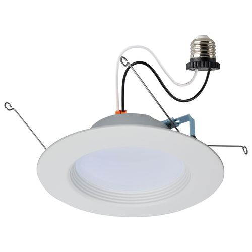 Main product image of 9 Watt LED Downlight Retrofit 5-6 Inches CCT Selectable Round White Finish 120 Volt (Pack of 3)