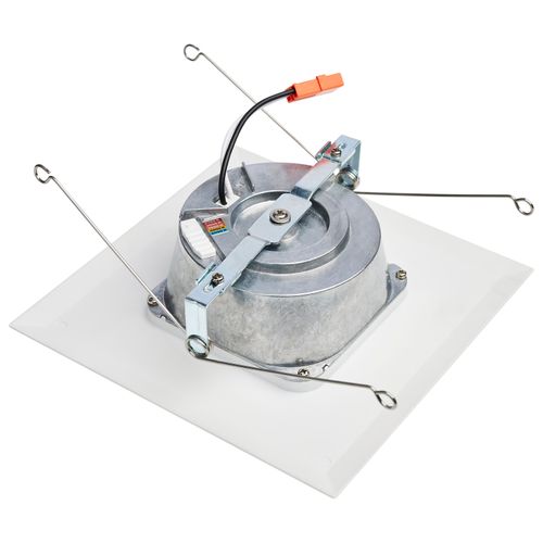 Main product image of 9 Watt LED Downlight Retrofit 5-6 Inches CCT Selectable Square White Finish 120 Volt (Pack of 3)
