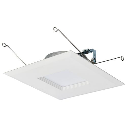 Main product image of 9 Watt LED Downlight Retrofit 5-6 Inches CCT Selectable Square White Finish 120 Volt (Pack of 3)