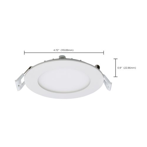 Main product image of 10 Watt LED Direct Wire Downlight Edge-lit 4" CCT Selectable 120 volt Dimmable Round Remote Driver (Pack of 2)
