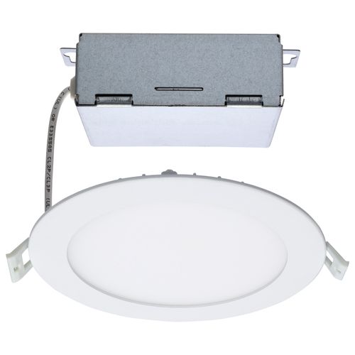 Main product image of 12 Watt LED Direct Wire Downlight Edge-lit 6" CCT Selectable 120 volt Dimmable Round Remote Driver (Pack of 2)