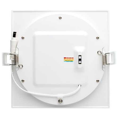 Main product image of 12 Watt LED Direct Wire Downlight Edge-lit 6" CCT Selectable 120 volt Dimmable Square Remote Driver (Pack of 2)