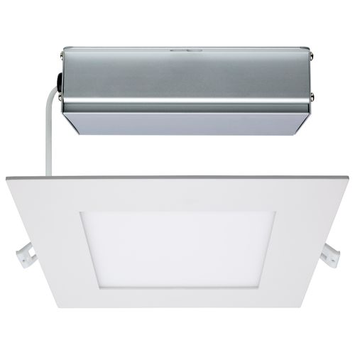 Main product image of 24 Watt LED Direct Wire Downlight Edge-lit 8" CCT Selectable 120 volt Dimmable Square Remote Driver