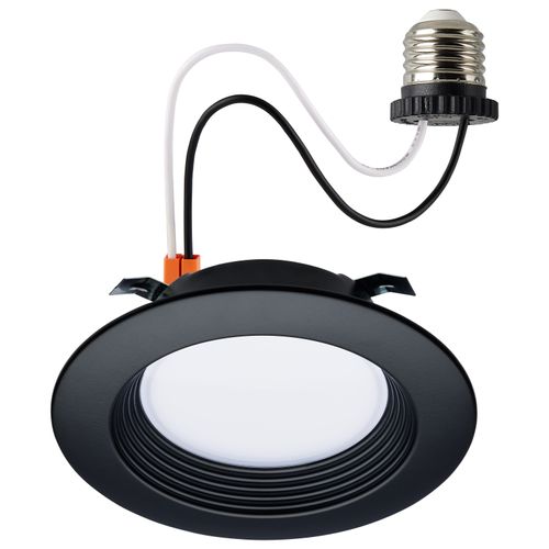 Main product image of 6.7 Watt LED Downlight Retrofit 4" CCT Selectable 120 Volts Black Finish
