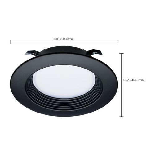 Main product image of 6.7 Watt LED Downlight Retrofit 4" CCT Selectable 120 Volts Black Finish