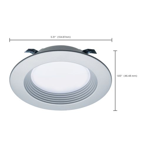 Main product image of 6.7 Watt LED Downlight Retrofit 4" CCT Selectable 120 Volts Brushed Nickel Finish (Pack of 3)