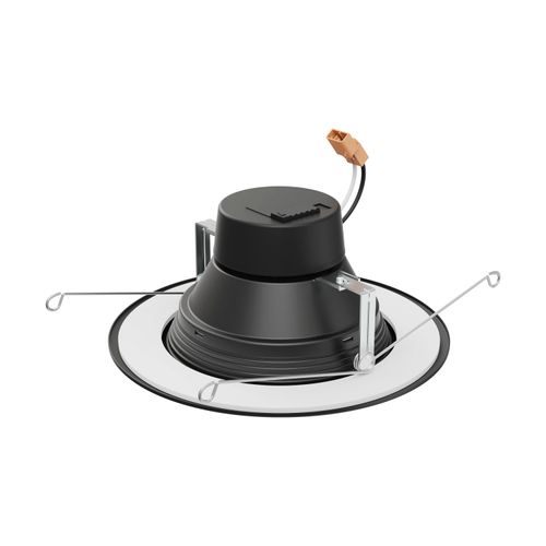 Main product image of 9 Watt LED Downlight Retrofit 5" 6" CCT Selectable 120 volts Dimmable Black Finish (Pack of 2)
