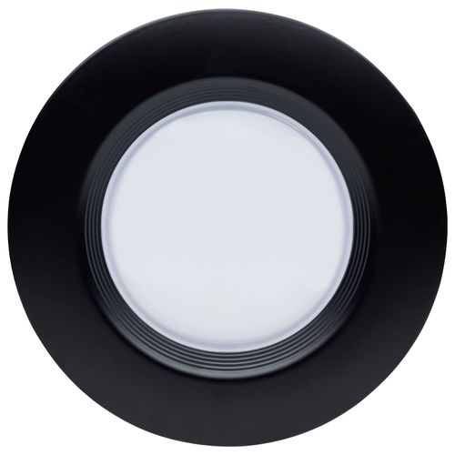 Main product image of 9 Watt LED Downlight Retrofit 5-6" CCT Selectable 120 Volts Black Finish (Pack of 3)