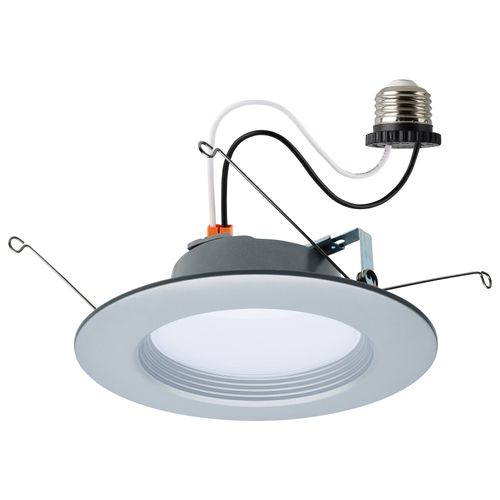 Main product image of 9 Watt LED Downlight Retrofit 5-6" CCT Selectable 120 Volts Brushed Nickel Finish (Pack of 2)