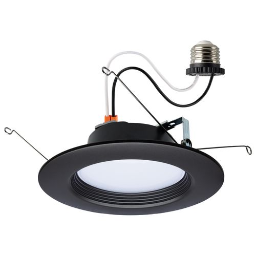 Main product image of 9 Watt LED Downlight Retrofit 5-6" CCT Selectable 120 Volts Bronze Finish (Pack of 2)