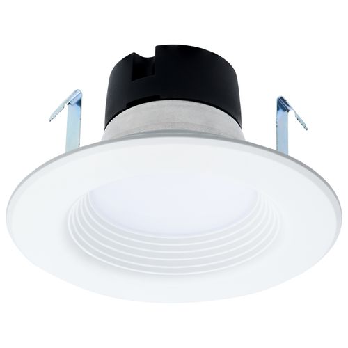 Main product image of 6.5 Watt LED Downlight Retrofit 4 Inch Baffle CCT Selectable 12 Volts Matte White Finish (Pack of 2)