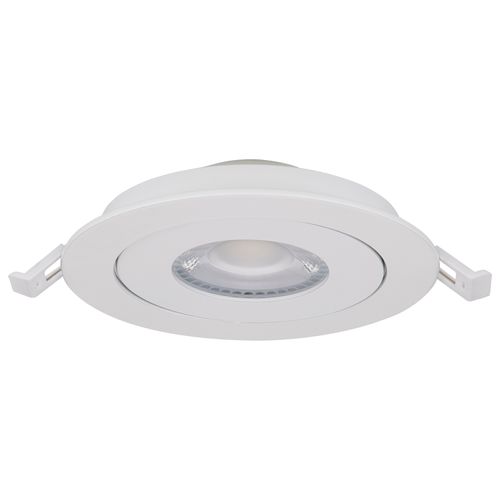 Main product image of 9 Watt CCT Selectable LED Direct Wire Downlight Gimbaled 4 Inch Round Remote Driver White (Pack of 2)