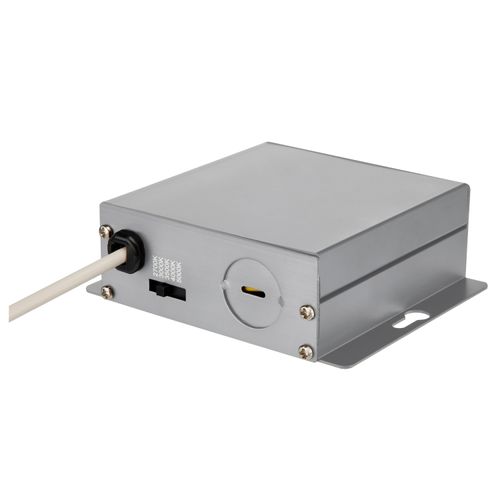 Main product image of 9 Watt CCT Selectable LED Direct Wire Downlight Gimbaled 4 Inch Round Remote Driver Black