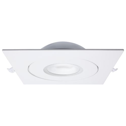 Main product image of 15 Watt CCT Selectable LED Direct Wire Downlight Gimbaled 6 Inch Square Remote Driver White