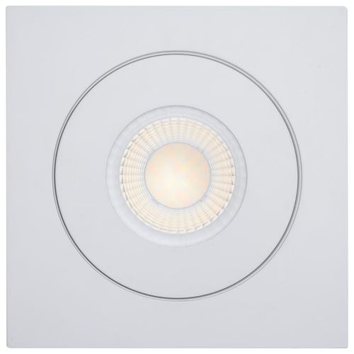 Main product image of 15 Watt CCT Selectable LED Direct Wire Downlight Gimbaled 6 Inch Square Remote Driver White