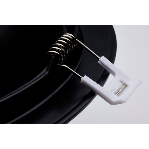 Main product image of 15 Watt CCT Selectable LED Direct Wire Downlight Gimbaled 6 Inch Round Remote Driver Black