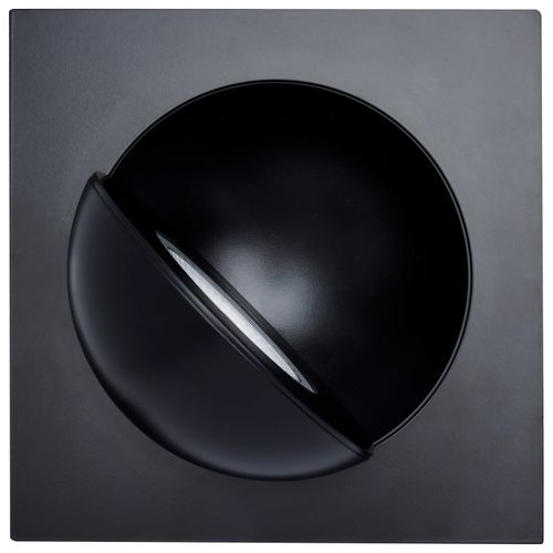 Main product image of 15 Watt CCT Selectable LED Direct Wire Downlight Gimbaled 6 Inch Square Remote Driver Black
