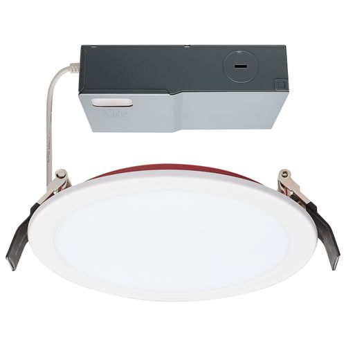 Main product image of 13 Watt LED Fire Rated 6 Inch Direct Wire Downlight Round Shape White Finish CCT Selectable 120 Volts Dimmable