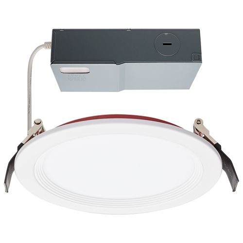 Main product image of 13 Watt LED Fire Rated 6 Inch Direct Wire Downlight Round Shape White Finish CCT Selectable 120 Volts Dimmable Remote Driver