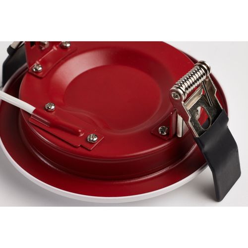 Main product image of 10 Watt LED Fire Rated 4" Direct Wire Downlight Round Shape White Finish CCT Selectable 120-277 Volts Dimmable