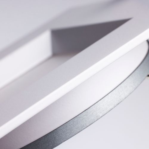 Main product image of 12 Watt LED Low Profile Regress Baffle Downlight 4" Remote Driver CCT Selectable Square Shape White Finish 120 Volt (Pack of 2)