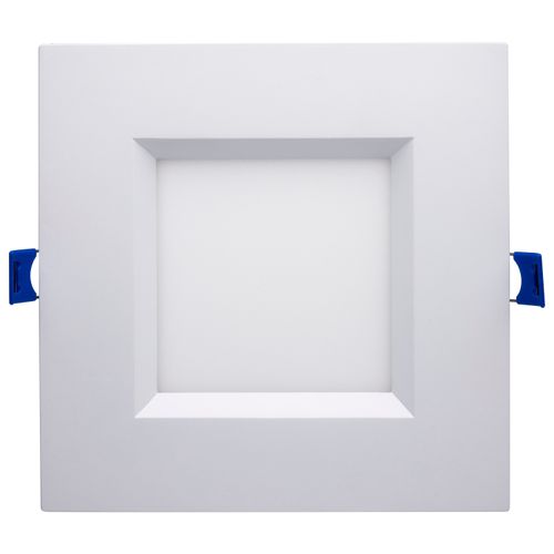 Main product image of 15 Watt LED Low Profile Regress Baffle Downlight 6" Remote Driver CCT Selectable Square Shape White Finish 120 Volt (Pack of 2)
