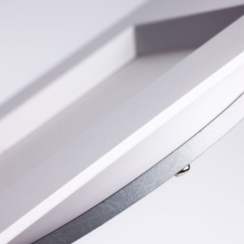 Main product image of 15 Watt LED Low Profile Regress Baffle Downlight 6" Remote Driver CCT Selectable Square Shape White Finish 120 Volt (Pack of 2)