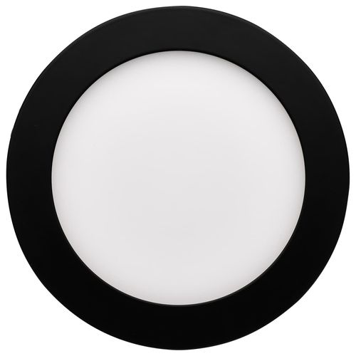 Main product image of 12 Watt LED Direct Wire Downlight Edge-lit 6" CCT Selectable 120 volt Dimmable Round Remote Driver Black Finish, S11875R1
