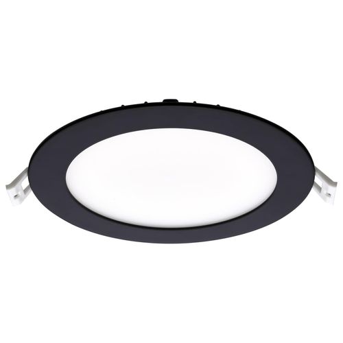 Main product image of 12 Watt LED Direct Wire Downlight Edge-lit 6" CCT Selectable 120 volt Dimmable Round Remote Driver Black Finish, S11875R1
