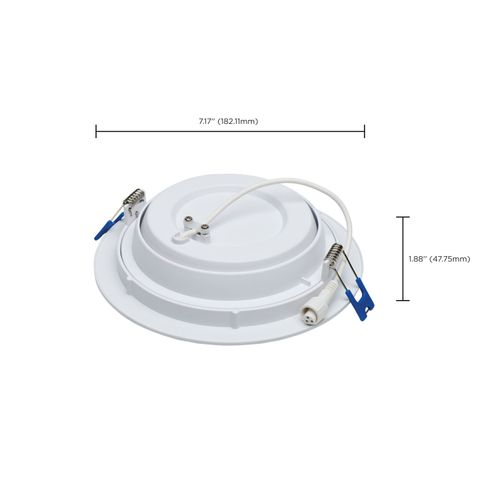 Main product image of 14 Watt 6" Directional Low-Profile Downlight CCT Selectable 120 Volt White Finish (Pack of 2)