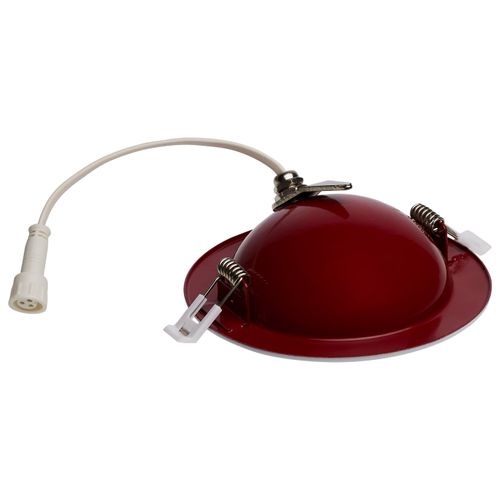 Main product image of 9 Watt LED Fire Rated 4 Inch Direct Wire Directional Downlight Round Shape White Finish CCT Selectable Dimmable 120 Volts (Pack of 2)