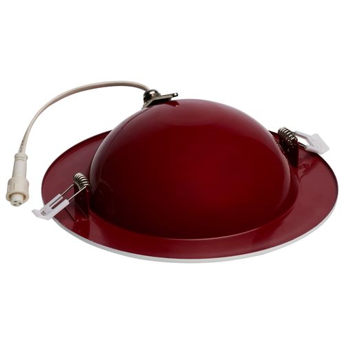 Main product image of 15 Watt LED Fire Rated 6 Inch Direct Wire Directional Downlight Round Shape White Finish CCT Selectable Dimmable 120 Volts
