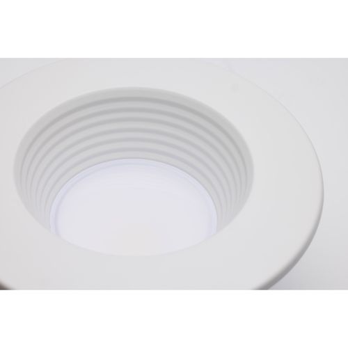 Main product image of Field Selectable LED Downlight Retrofit Deep Baffle 5.8/7/9.5 Watts 27K/30K/35K/40K/50K CCT 4" Round Shape White Finish 120 Volts