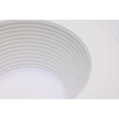 Main product image of Field Selectable LED Downlight Retrofit Deep Baffle 8/10.5/13.5 Watts 27K/30K/35K/40K/50K CCT 5-6" Round Shape White Finish 120 Volts (Pack of 2)