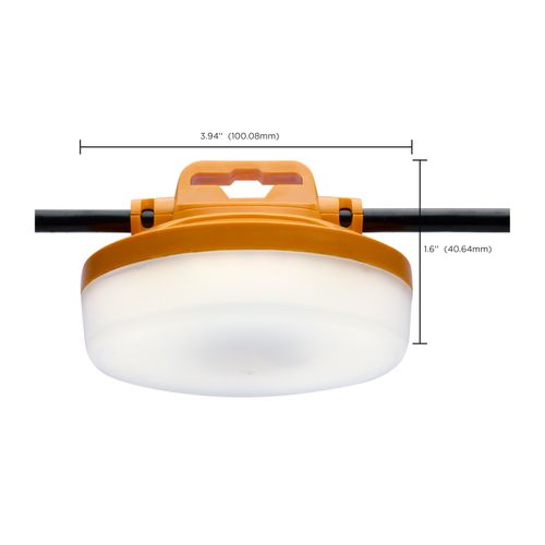 Main product image of 60 Watt LED High-Lumen Industrial/Commercial String Light 5 Interconnected Lamps 5000K 50 Foot Integrated Cord 120 Volt