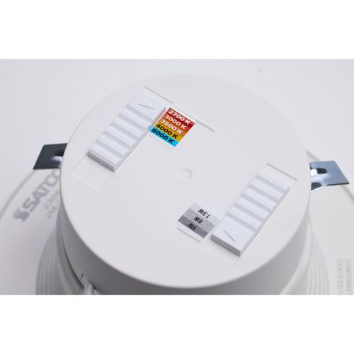 Main product image of LED Retrofit Downlight 5/6/7.5 Wattage Selectable CCT and Lumens Selectable 120 Volt ColorQuick and PowerQuick Technology Round White Finish