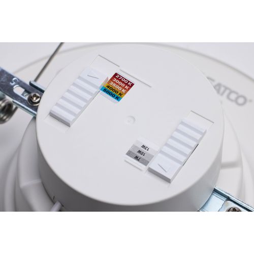 Main product image of LED Retrofit Downlight 7/10/13 Wattage Selectable CCT and Lumens Selectable 120 Volt ColorQuick and PowerQuick Technology Round White Finish (Pack of 3)