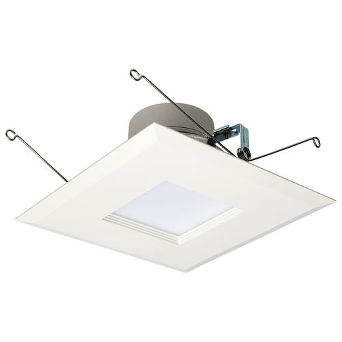 Main product image of LED Retrofit Downlight 7.5/10.5/14.5 Wattage Selectable CCT and Lumens Selectable 120 Volt ColorQuick and PowerQuick Technology Square White Finish (Pack of 2)