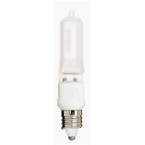 Main product image of 100 Watt Halogen Bulb T4 - Frosted - 2000 Average rated hours - 1530 Lumens - Mini Candelabra base - 120 Volt (6 Pack)