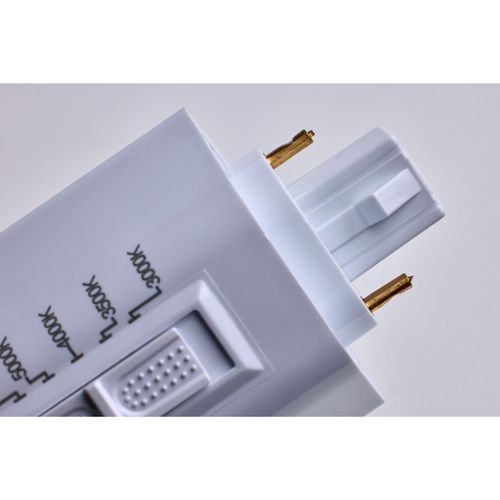Main product image of 22 Watt LED PL Bulb - CCT Selectable - Lumens Selectable - Type B - Ballast Bypass - White Finish - 120/277 Volt (2 Pack)