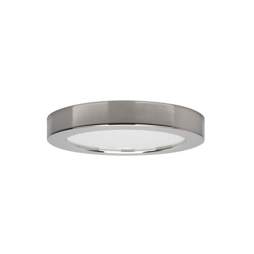 Main product image of 13.5 watt 7" Flush Mount LED Fixture 3000K Round Shape Polished Chrome Finish 120 volts