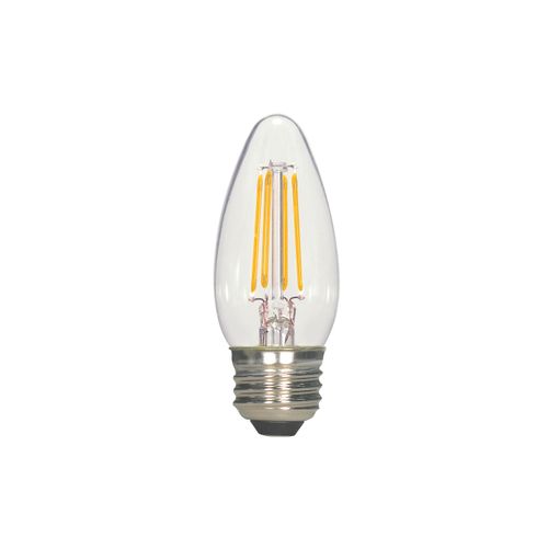 Main product image of 4.5 Watt B11 LED Bulb - Clear - Medium base - 2700K - 350 Lumens - 120 Volt (12 Pack)