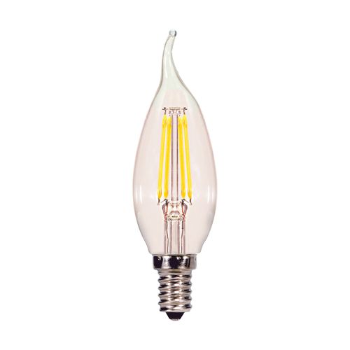 Main product image of 4.5 Watt CA10 LED Bulb - Clear - Candelabra base - 5000K - 120 Volt (10 Pack)