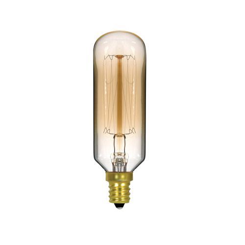 Main product image of 40 Watt T9 Incandescent Bulb - Clear Gold - 3000 Average rated hours - 160 Lumens - Candelabra base - 120 Volt (6 Pack)
