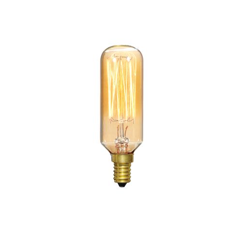 Main product image of 40 Watt T9 Incandescent Bulb - Clear Gold - 3000 Average rated hours - 160 Lumens - Candelabra base - 120 Volt (6 Pack)