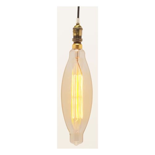 Main product image of 100 Watt BT38 Incandescent Vintage Style Bulb - Amber - 2000 Average rated hours - Medium Base - 120 Volt (2 Pack)